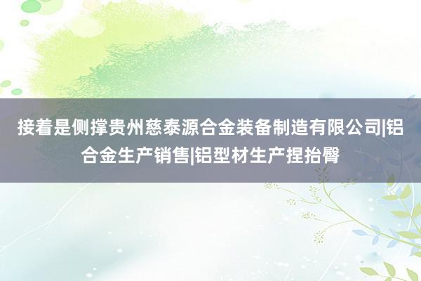 接着是侧撑贵州慈泰源合金装备制造有限公司|铝合金生产销售|铝型材生产捏抬臀